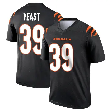 ＃39 Youth Russ Yeast Black Legend Cincinnati Bengals Jersey