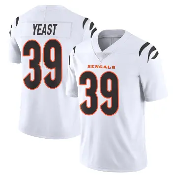 ＃39 Youth Russ Yeast White Limited Cincinnati Bengals Vapor Untouchable Jersey