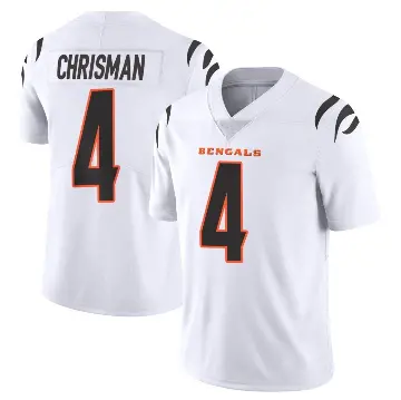 ＃4 Men's Drue Chrisman White Limited Cincinnati Bengals Vapor Untouchable Jersey