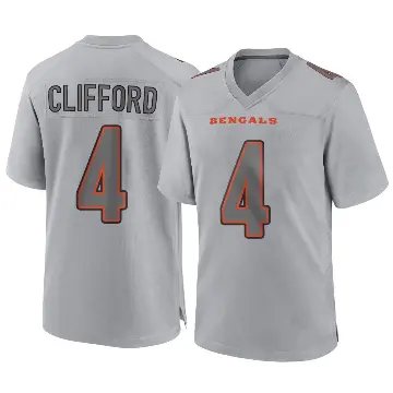 ＃4 Men's Sean Clifford Gray Game Cincinnati Bengals Atmosphere Fashion Jersey