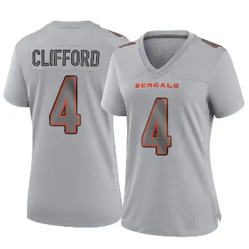 ＃4 Women's Sean Clifford Gray Game Cincinnati Bengals Atmosphere Fashion Jersey