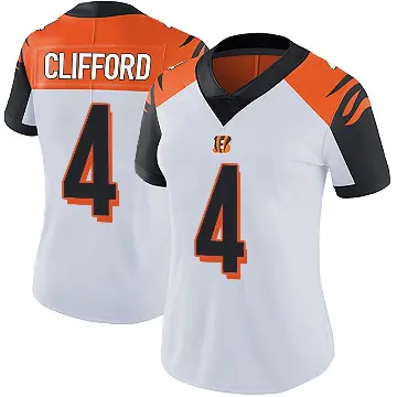＃4 Women's Sean Clifford White Limited Cincinnati Bengals Vapor Untouchable Jersey