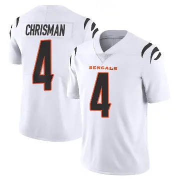 ＃4 Youth Drue Chrisman White Limited Cincinnati Bengals Vapor Untouchable Jersey