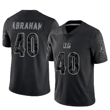 ＃40 Men's Micah Abraham Black Limited Cincinnati Bengals Reflective Jersey