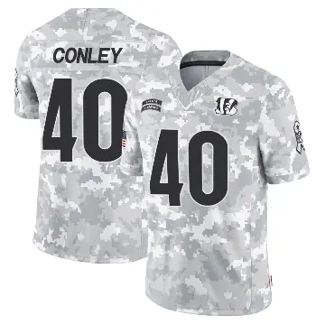 ＃40 Men's Quali Conley Arctic Camo Limited Cincinnati Bengals 2024 Salute to Service Jersey