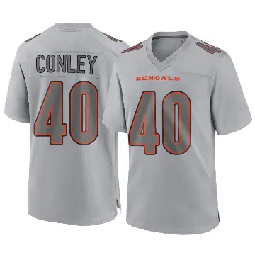 ＃40 Men's Quali Conley Gray Game Cincinnati Bengals Atmosphere Fashion Jersey