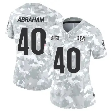 ＃40 Women's Micah Abraham Arctic Camo Limited Cincinnati Bengals 2024 Salute to Service Jersey