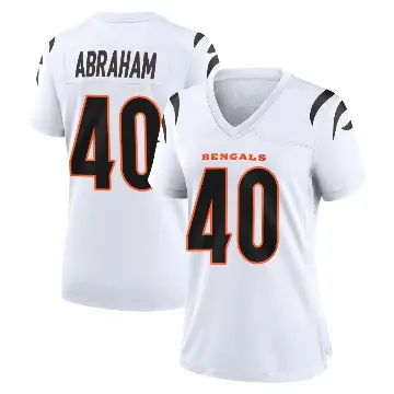 ＃40 Women's Micah Abraham White Game Cincinnati Bengals Jersey