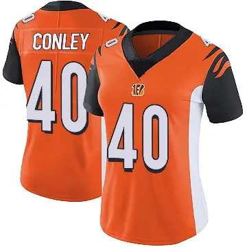 ＃40 Women's Quali Conley Orange Limited Cincinnati Bengals Vapor Untouchable Jersey