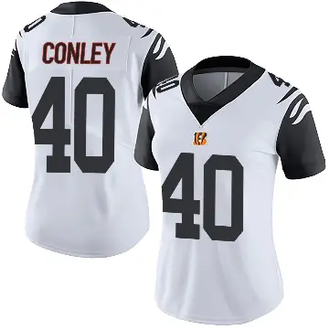 ＃40 Women's Quali Conley White Limited Cincinnati Bengals Color Rush Vapor Untouchable Jersey