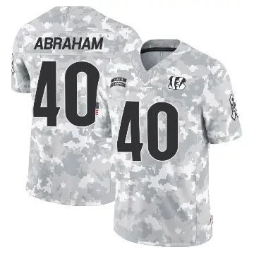 ＃40 Youth Micah Abraham Arctic Camo Limited Cincinnati Bengals 2024 Salute to Service Jersey