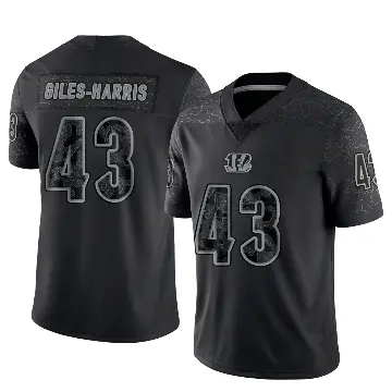 ＃43 Men's Joe Giles-Harris Black Limited Cincinnati Bengals Reflective Jersey