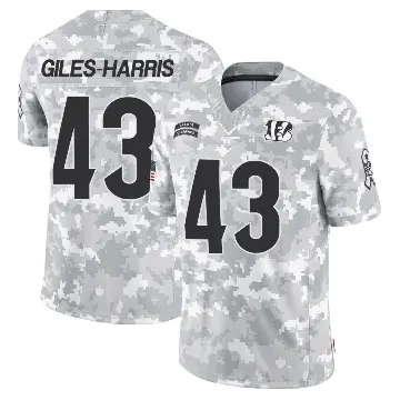 ＃43 Youth Joe Giles-Harris Arctic Camo Limited Cincinnati Bengals 2024 Salute to Service Jersey