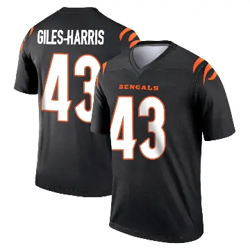 ＃43 Youth Joe Giles-Harris Black Legend Cincinnati Bengals Jersey