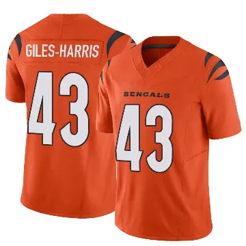 ＃43 Youth Joe Giles-Harris Orange Limited Cincinnati Bengals Vapor F.U.S.E. Jersey