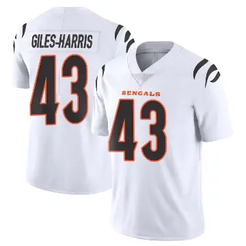 ＃43 Youth Joe Giles-Harris White Limited Cincinnati Bengals Vapor Untouchable Jersey
