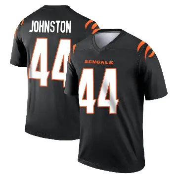 ＃44 Men's Clay Johnston Black Legend Cincinnati Bengals Jersey