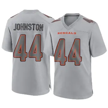 ＃44 Men's Clay Johnston Gray Game Cincinnati Bengals Atmosphere Fashion Jersey