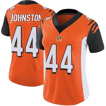 ＃44 Women's Clay Johnston Orange Limited Cincinnati Bengals Vapor Untouchable Jersey