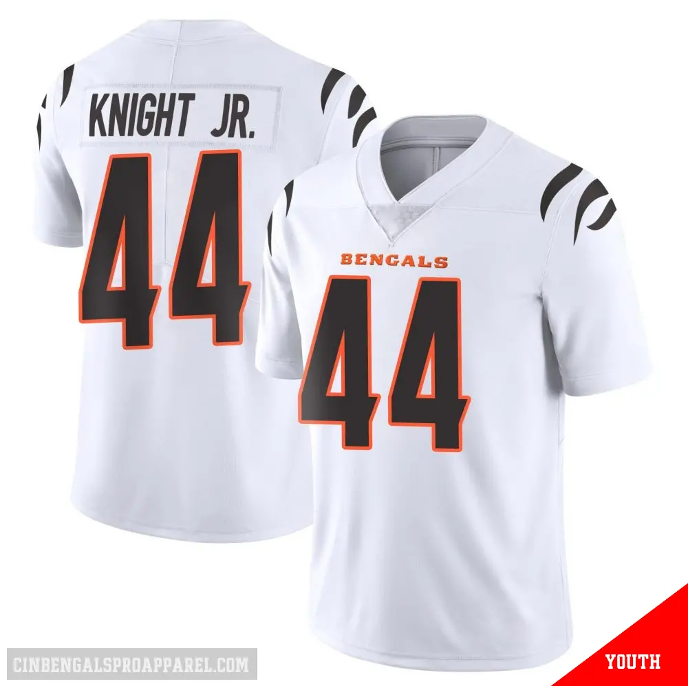 ＃44 Youth Demetrius Knight Jr. White Limited Cincinnati Bengals Vapor Untouchable Jersey