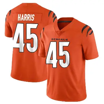 ＃45 Men's Darien Harris Orange Limited Cincinnati Bengals Vapor Untouchable Jersey