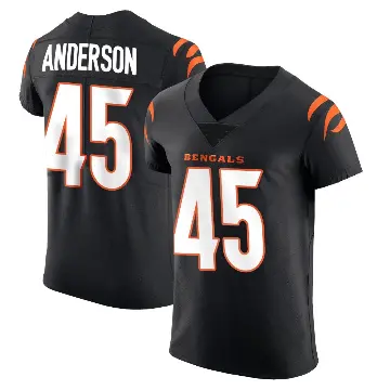 ＃45 Men's Liam Anderson Black Elite Cincinnati Bengals Team Color Vapor Untouchable Jersey