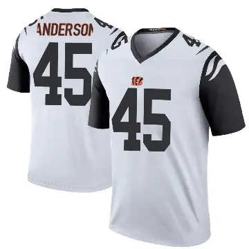 ＃45 Men's Liam Anderson White Legend Cincinnati Bengals Color Rush Jersey