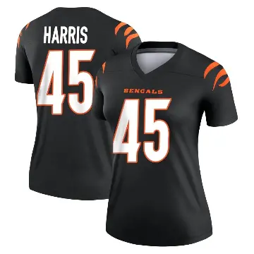 ＃45 Women's Darien Harris Black Legend Cincinnati Bengals Jersey