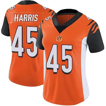 ＃45 Women's Darien Harris Orange Limited Cincinnati Bengals Vapor Untouchable Jersey