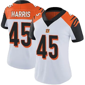 ＃45 Women's Darien Harris White Limited Cincinnati Bengals Vapor Untouchable Jersey