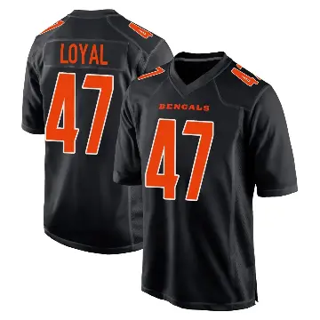 ＃47 Men's Shaquan Loyal Black Game Cincinnati Bengals Fashion Jersey