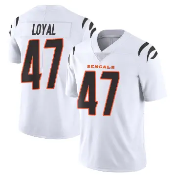 ＃47 Men's Shaquan Loyal White Limited Cincinnati Bengals Vapor Untouchable Jersey