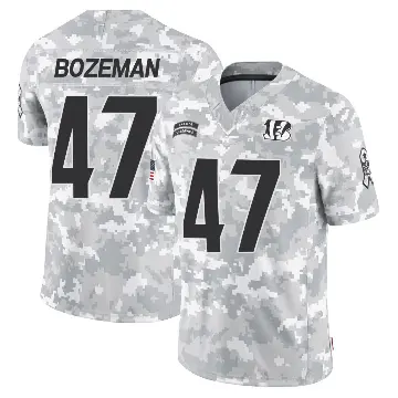 ＃47 Men's Swayze Bozeman Arctic Camo Limited Cincinnati Bengals 2024 Salute to Service Jersey