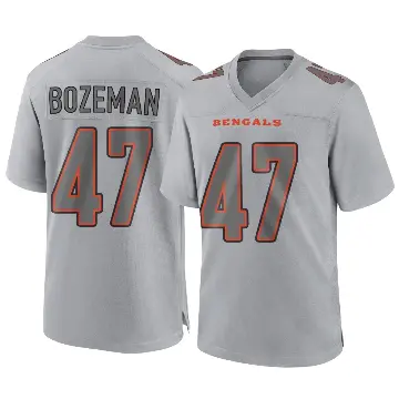 ＃47 Men's Swayze Bozeman Gray Game Cincinnati Bengals Atmosphere Fashion Jersey
