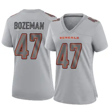 ＃47 Women's Swayze Bozeman Gray Game Cincinnati Bengals Atmosphere Fashion Jersey
