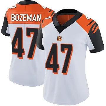 ＃47 Women's Swayze Bozeman White Limited Cincinnati Bengals Vapor Untouchable Jersey