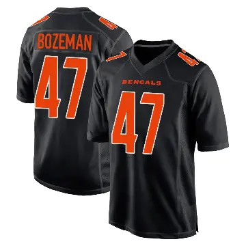 ＃47 Youth Swayze Bozeman Black Game Cincinnati Bengals Fashion Jersey
