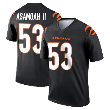 ＃53 Youth Brian Asamoah II Black Legend Cincinnati Bengals Jersey