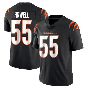 ＃55 Men's Cashius Howell Black Limited Cincinnati Bengals Team Color Vapor Untouchable Jersey