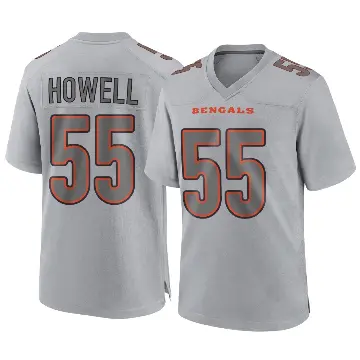＃55 Men's Cashius Howell Gray Game Cincinnati Bengals Atmosphere Fashion Jersey