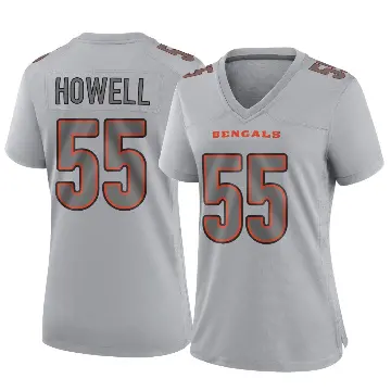 ＃55 Women's Cashius Howell Gray Game Cincinnati Bengals Atmosphere Fashion Jersey