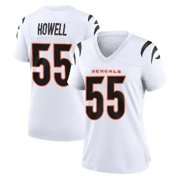 ＃55 Women's Cashius Howell White Game Cincinnati Bengals Jersey