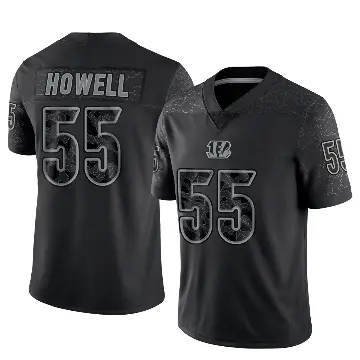 ＃55 Youth Cashius Howell Black Limited Cincinnati Bengals Reflective Jersey
