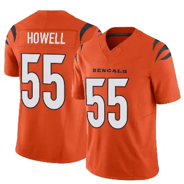 ＃55 Youth Cashius Howell Orange Limited Cincinnati Bengals Vapor F.U.S.E. Jersey