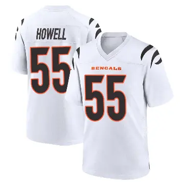 ＃55 Youth Cashius Howell White Game Cincinnati Bengals Jersey