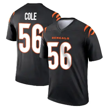 ＃56 Men's Myles Cole Black Legend Cincinnati Bengals Jersey