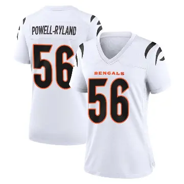 ＃56 Women's Antwaun Powell-Ryland White Game Cincinnati Bengals Jersey