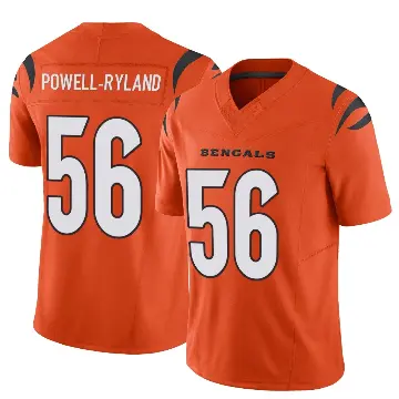 ＃56 Youth Antwaun Powell-Ryland Orange Limited Cincinnati Bengals Vapor F.U.S.E. Jersey