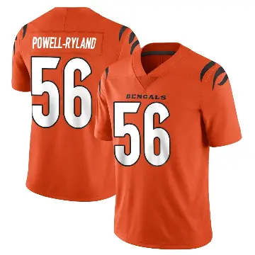 ＃56 Youth Antwaun Powell-Ryland Orange Limited Cincinnati Bengals Vapor Untouchable Jersey