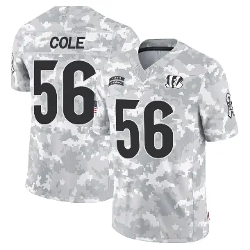 ＃56 Youth Myles Cole Arctic Camo Limited Cincinnati Bengals 2024 Salute to Service Jersey